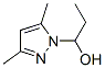 1H-Pyrazole-1-methanol,  -alpha--ethyl-3,5-dimethyl- Structure