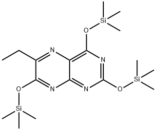 6-에틸-2,4,7-트리스(트리메틸실릴옥시)프테리딘 구조식 이미지