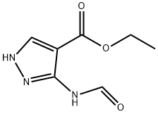 ethyl 5-(forMylaMino)-1H-pyrazole-4-carboxylate 구조식 이미지