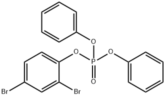 2,4-dibromophenyl diphenyl phosphate Structure