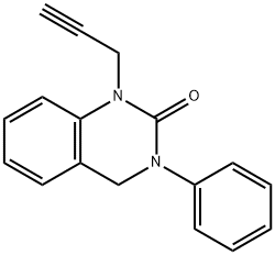 1,2,3,4-Tetrahydro-3-phenyl-1-(2-propynyl)quinazolin-2-one 구조식 이미지