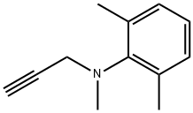 N-메틸-N-(2-프로피닐)-2,6-자일리딘 구조식 이미지