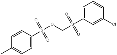 [(3-클로로페닐)술포닐]메틸4-메틸벤젠술포네이트 구조식 이미지