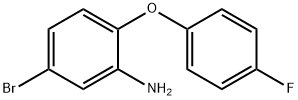 5-브로모-2-(p-플루오로페녹시)아닐린 구조식 이미지