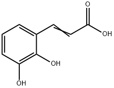 2,3-dihydroxycinnamic acid Structure