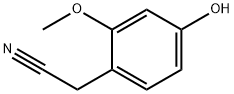Benzeneacetonitrile, 4-hydroxy-2-methoxy- (9CI) Structure