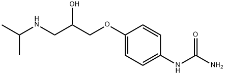 [4-[2-Hydroxy-3-(isopropylamino)propoxy]phenyl]urea Structure