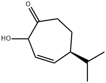 3-Cyclohepten-1-one,2-hydroxy-5-(1-methylethyl)-,(5S)-(9CI) Structure