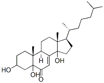 3,5,14-trihydroxycholest-7-en-6-one Structure