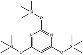 피리미딘,2,4,6-트리스[(트리메틸실릴)옥시]- 구조식 이미지