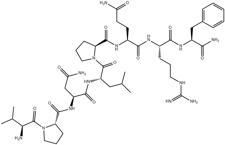 H-VAL-PRO-ASN-LEU-PRO-GLN-ARG-PHE-NH2 Structure