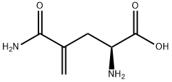 4-메틸렌-L-글루타민 구조식 이미지