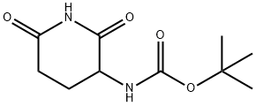 3-BOC-AMINO-2,6-DIOXOPIPERIDINE Structure