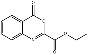2-에톡시카르보닐-4H-3,1-벤족사진-4-온 구조식 이미지