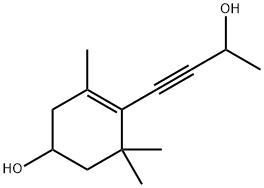 4-(3-hydroxybutyn-1-yl)-3,5,5-trimethylcyclohex-3-en-1-ol Structure