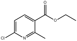 에틸6-클로로-2-메틸피리딘-3-카르복실레이트 구조식 이미지