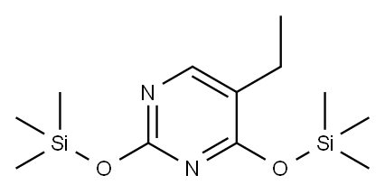 2,4-Bis(trimethylsiloxy)-5-ethylpyrimidine Structure