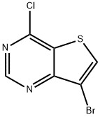 7-BROMO-4-CHLOROTHIENO[3,2-D]PYRIMIDINE Structure