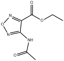 1,2,5-Oxadiazole-3-carboxylicacid,4-(acetylamino)-,ethylester(9CI) Structure