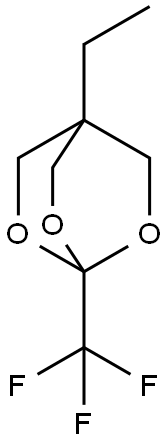 4-에틸-1-(트리플루오로메틸)-2,6,7-트리옥사비시클로[2.2.2]옥탄 구조식 이미지