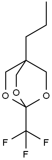 4-Propyl-1-(trifluoromethyl)-2,6,7-trioxabicyclo[2.2.2]octane 구조식 이미지