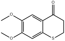 2,3-Dihydro-6,7-dimethoxy-4H-1-benzothiopyran-4-on 구조식 이미지