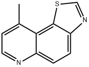 티아졸로[5,4-f]퀴놀린,9-메틸-(8Cl,9Cl) 구조식 이미지
