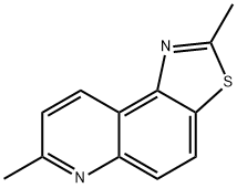 티아졸로[4,5-f]퀴놀린,2,7-디메틸-(7CI,9CI) 구조식 이미지