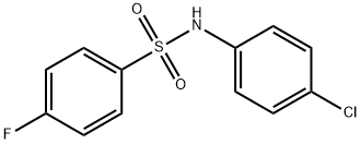 N-(4-Chlorophenyl)-4-fluorobenzenesulfonaMide, 97% 구조식 이미지