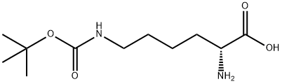 N-epsilon-Boc-D-lysine Structure