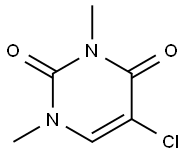 5-클로로-1,3-디메틸우라실 구조식 이미지
