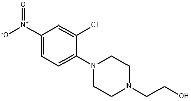 2-[4-(2-CHLORO-4-NITROPHENYL)PIPERAZIN-1-YL]ETHANOL 구조식 이미지