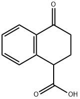 4-옥소-1,2,3,4-테트라히드로나프탈렌-1-카르복실산 구조식 이미지
