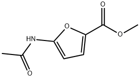 5-아세틸아미노-2-푸란카르복실산메틸에스테르 구조식 이미지