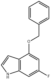 1H-Indole, 6-fluoro-4-(phenylMethoxy)- 구조식 이미지