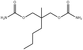디카르밤산2-부틸-2-메틸트리메틸렌에스테르 구조식 이미지