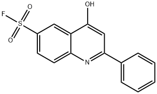 4-하이드록시-2-페닐-6-퀴놀린설폰산플루오라이드 구조식 이미지
