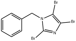 1-벤질-2,4,5-트리브로모-1H-이미다졸 구조식 이미지