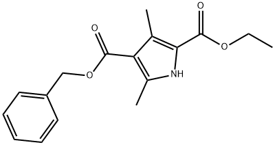 1H-Pyrrole-2,4-dicarboxylicacid,3,5-dimethyl-,2-ethyl4-(phenylmethyl)ester(9CI) 구조식 이미지