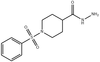 1-(PHENYLSULFONYL)PIPERIDINE-4-CARBOHYDRAZIDE 구조식 이미지