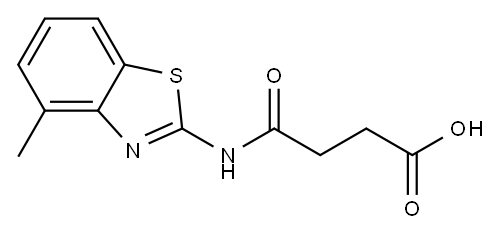 N-(4-METHYL-BENZOTHIAZOL-2-YL)-SUCCINAMIC ACID Structure