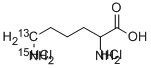 DL-LYSINE-6-13C-EPSILON-15N DIHYDRO-CHLORIDE Structure