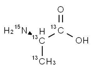 L-ALANINE (U-13C3; 15N) Structure