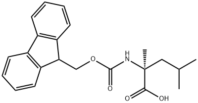 Fmoc-α-methyl-L-Leucine 구조식 이미지