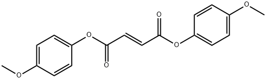 Fumaric acid bis(p-methoxyphenyl) ester Structure