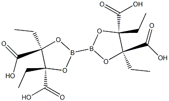 Bis(diethyl-D-tartrate glycolato)diboron Structure