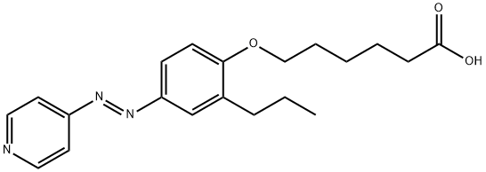 6-[2-PROPYL-4-(4-PYRIDYLAZO)PHENOXY]HEXANOIC ACID Structure