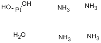 TETRAAMMINEPLATINUM(II) HYDROXIDE HYDRATE 구조식 이미지