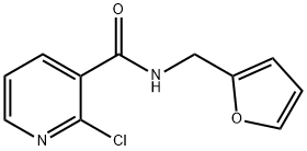 2-클로로-N-(2-푸릴메틸)니코틴아미드 구조식 이미지