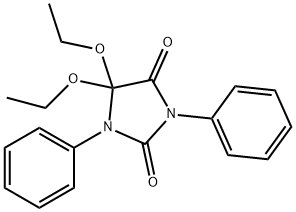 5,5-DIETHOXY-1,3-DIPHENYL-2,4-IMIDAZOLIDINEDIONE Structure